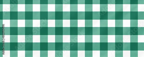 3d rendering. texture wallpaper. A green and white gingham pattern.