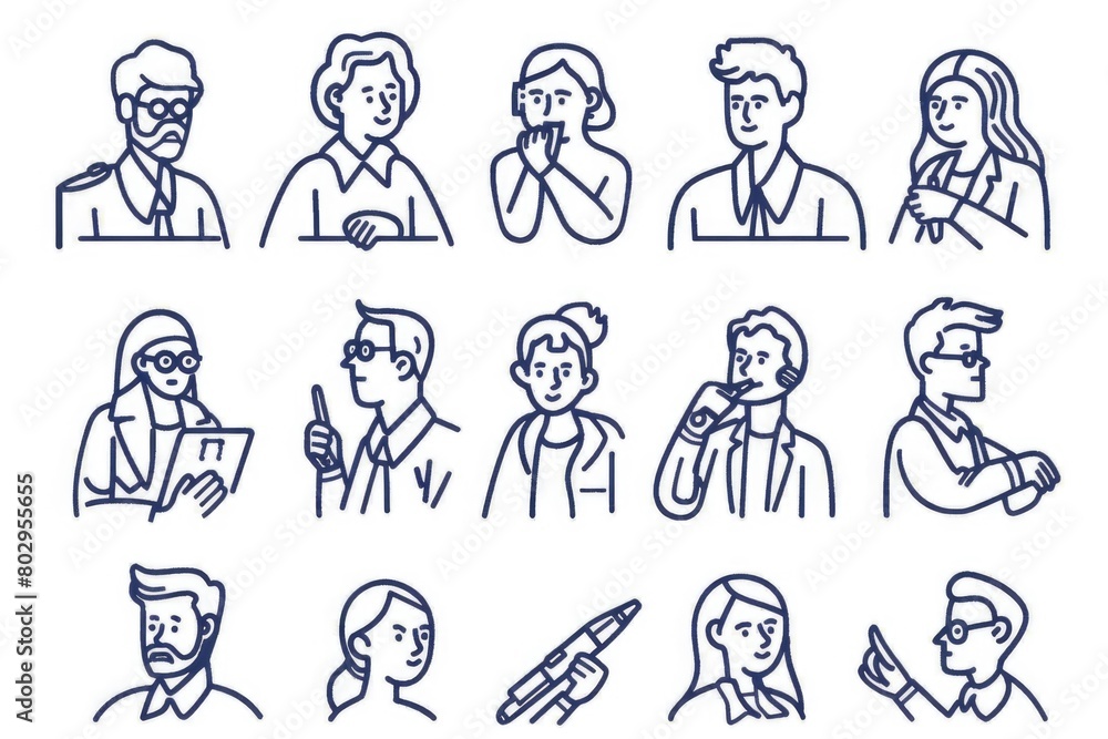 A group of individuals chatting on their mobile devices. Suitable for communication or technology concepts A group of individuals chatting on their mobile devices. Suitable for communication or technology concepts