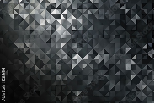Black and white geometric triangles background. Suitable for graphic design projects