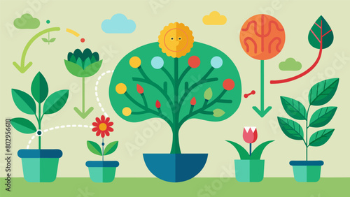 As visitors walk through the garden they can witness the process of healing and the journey towards a healthier brain through the representation of.