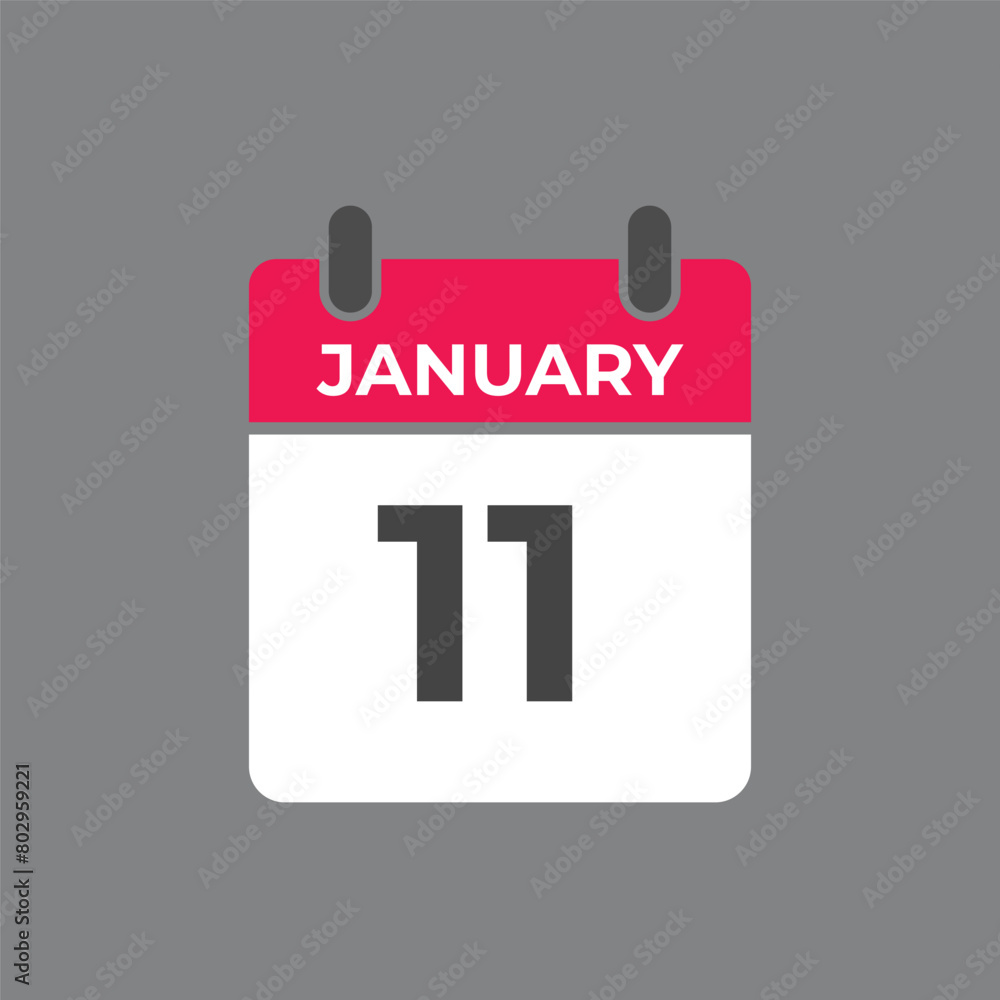 january 11 calendar reminder. 11 january daily calendar icon template. Calendar 11 january icon Design template. Vector illustration
january 11 calendar reminder. 11 january daily calendar icon template. Calendar 11 january icon Design template. Vector illustration