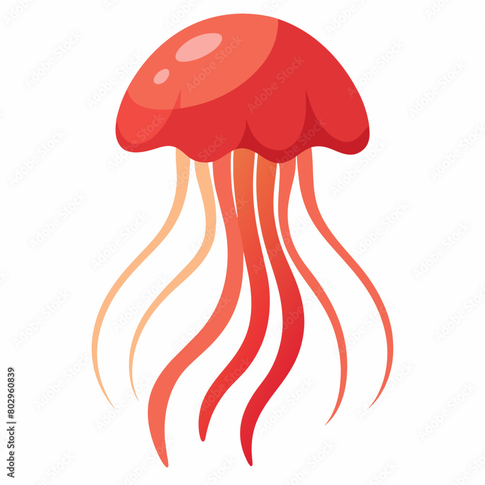 Jellyfish vector clipart art illustration, solid white background (19) Jellyfish vector clipart art illustration, solid white background (19)