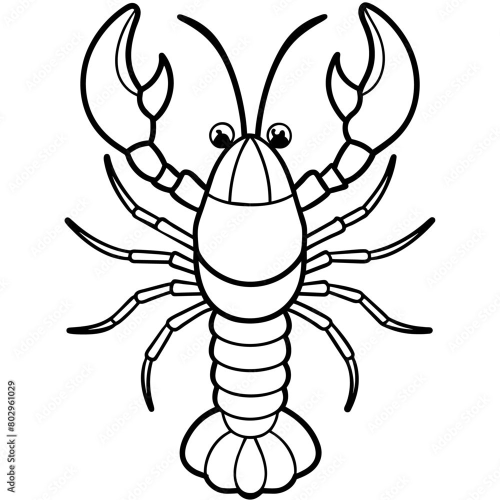 Lobster vector clipart art illustration, solid white background (13) Lobster vector clipart art illustration, solid white background (13)