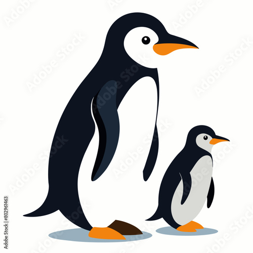 Penguin vector art illustration  1 