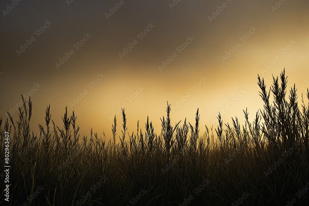 Fototapeta premium wheat field at sunset