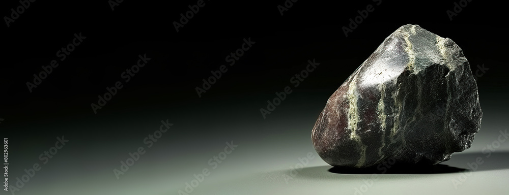 Glaucochroite is rare precious natural stone on black background. AI generated. Header banner mockup with space. Glaucochroite is rare precious natural stone on black background. AI generated. Header banner mockup with space.