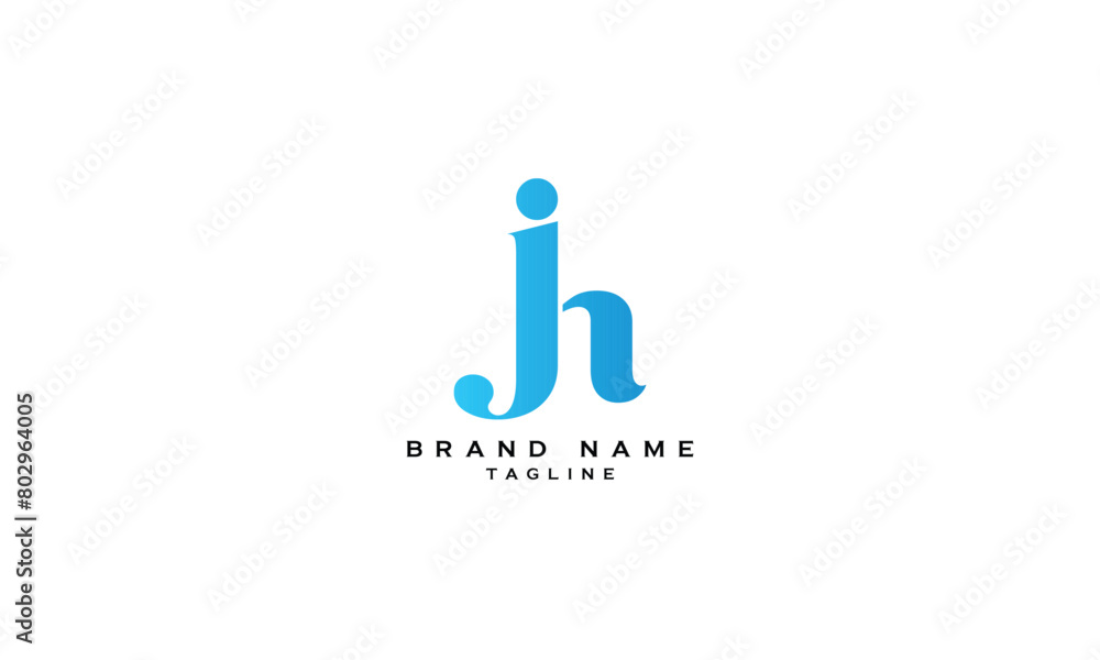 JH, HJ, Abstract initial monogram letter alphabet logo design JH, HJ, Abstract initial monogram letter alphabet logo design