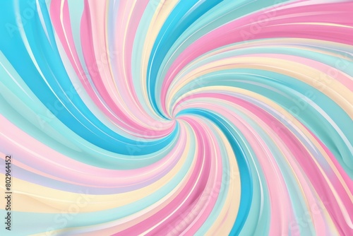 Vibrant swirl of colored paint on a clean white background. Perfect for artistic projects or backgrounds