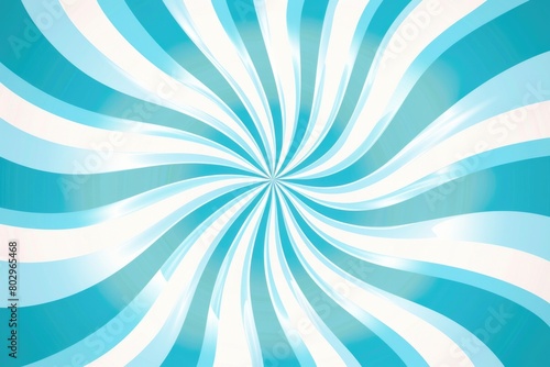 Blue and white striped background with a spiral design. Suitable for graphic design projects