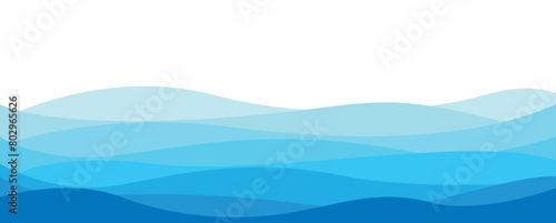 Abstract background with waves in blue tones for website decoration and graphic resources.