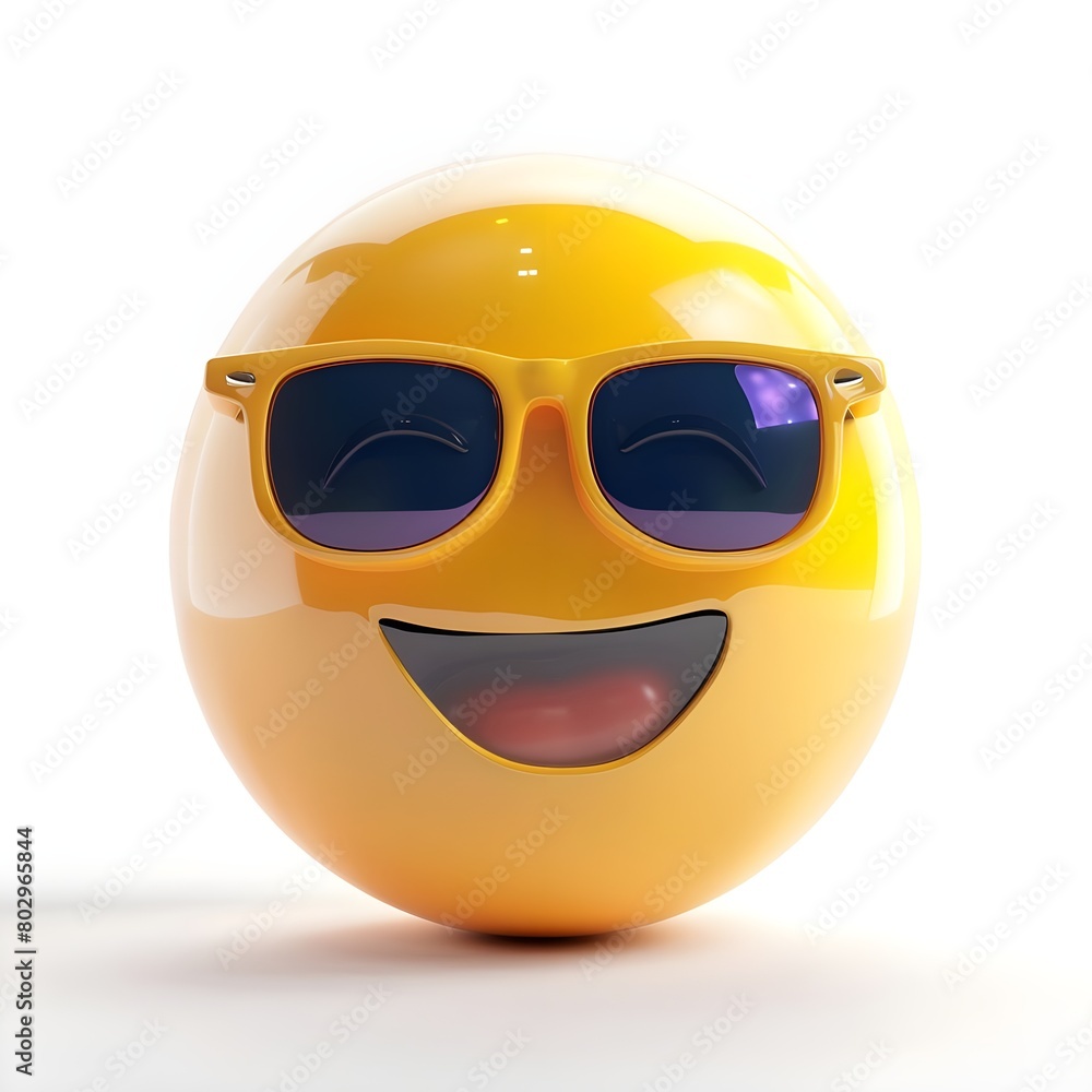 3d Glasses Emoji Image,smiling face with sunglasses on white background,cartoon smiling yellow face image 3d Glasses Emoji Image,smiling face with sunglasses on white background,cartoon smiling yellow face image