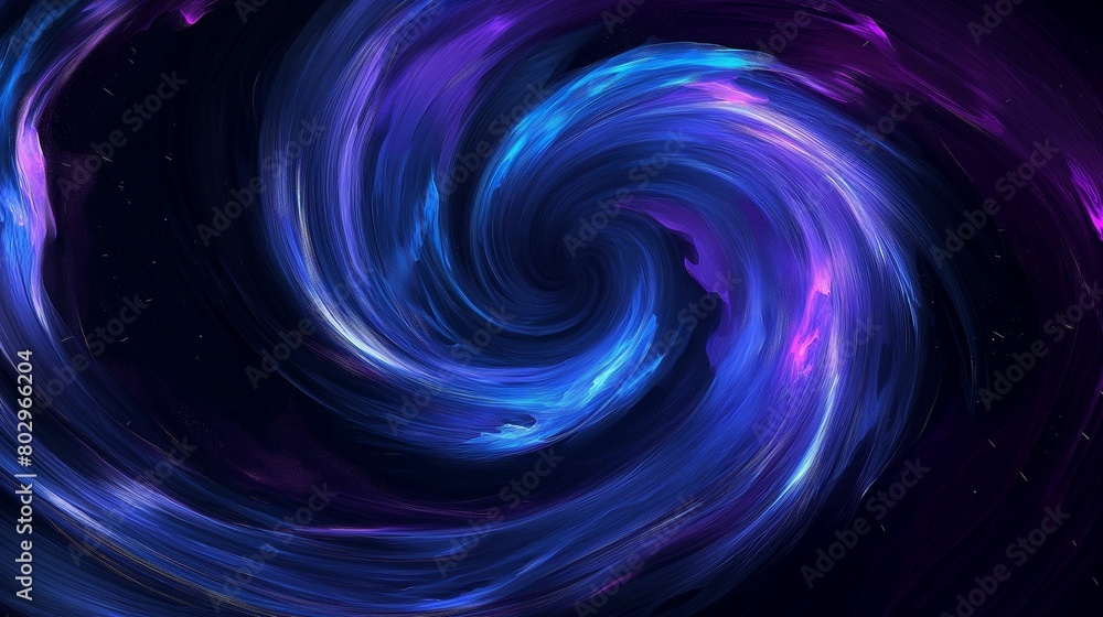Abstract swirling vortex in shades of blue and purple. Abstract swirling vortex in shades of blue and purple.