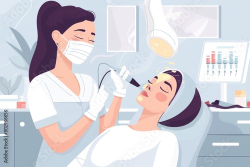 Woman getting dental check-up  ideal for dental clinic promotions