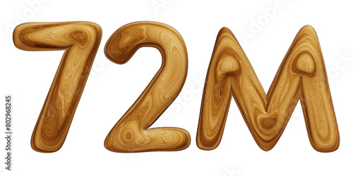 Wooden 72m for followers and subscribers celebration