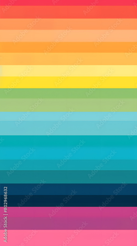 a close up of a rainbow colored striped background