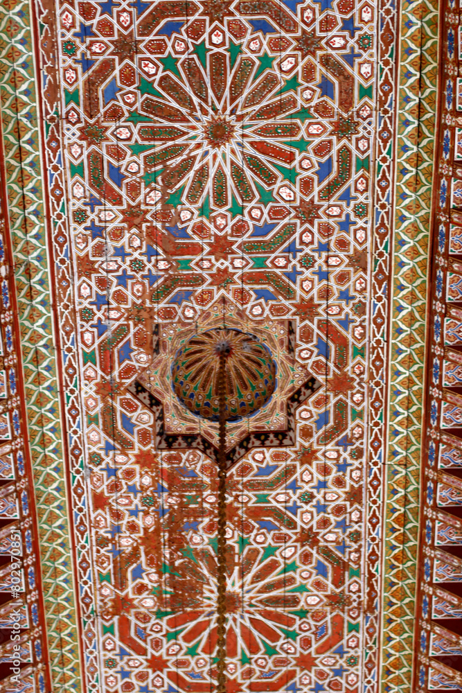 Arab style architecture in Marrakech, Morocco