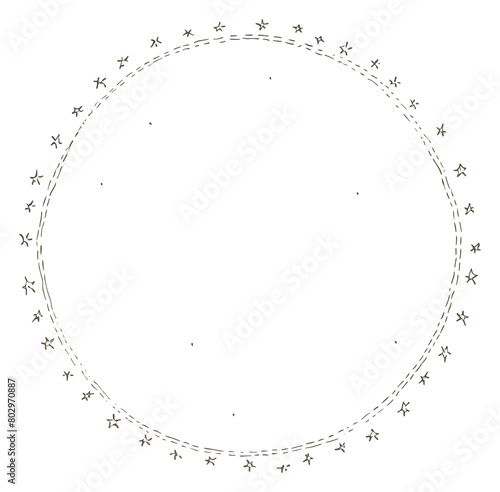 PNG Star circle pattern number.