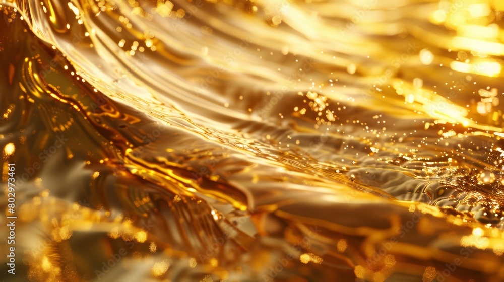 High-resolution photo capturing the flow of liquid gold, emphasizing its smooth, glossy texture as it pours, synonymous with wealth and luxury High-resolution photo capturing the flow of liquid gold, emphasizing its smooth, glossy texture as it pours, synonymous with wealth and luxury