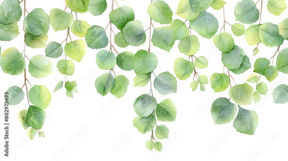 A seamless pattern of watercolor eucalyptus branches. A seamless pattern of watercolor eucalyptus branches.