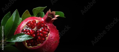 A close up photo of a pomeg...
