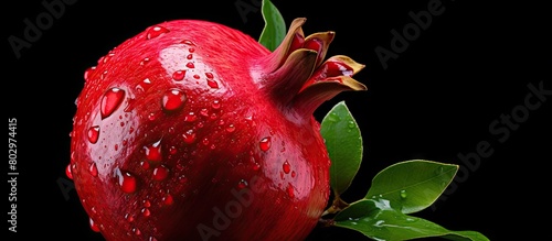 A close up photo of a pomeg...