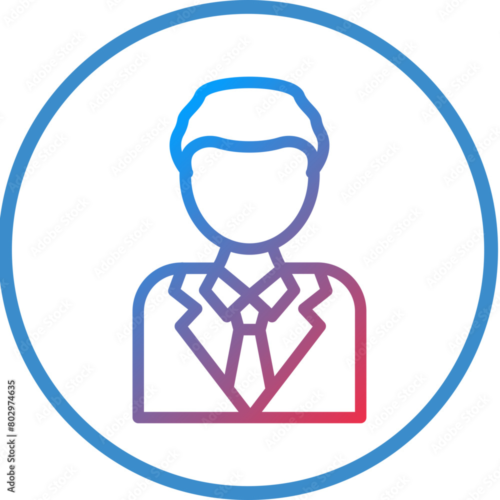 Business Man Icon Style