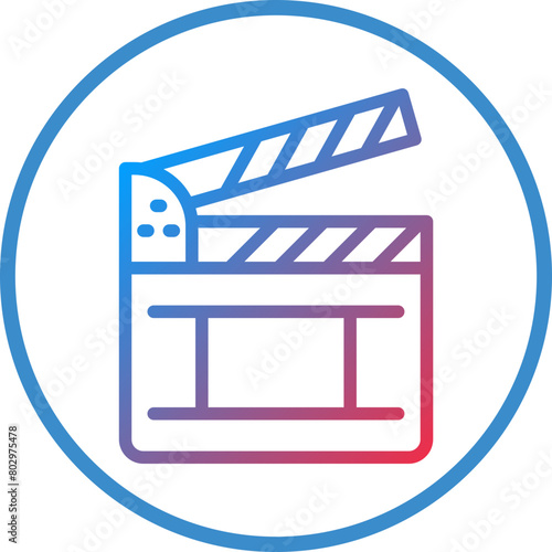 Clapperboard Icon Style
