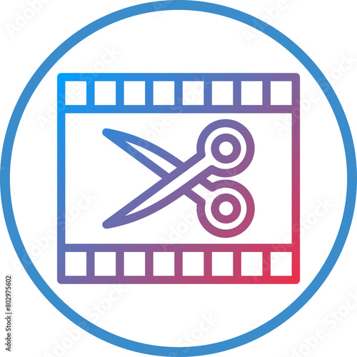 Film Cut Icon Style