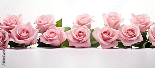 A copy space image of pink ...
