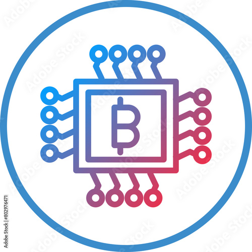 Mining Farm Icon Style
