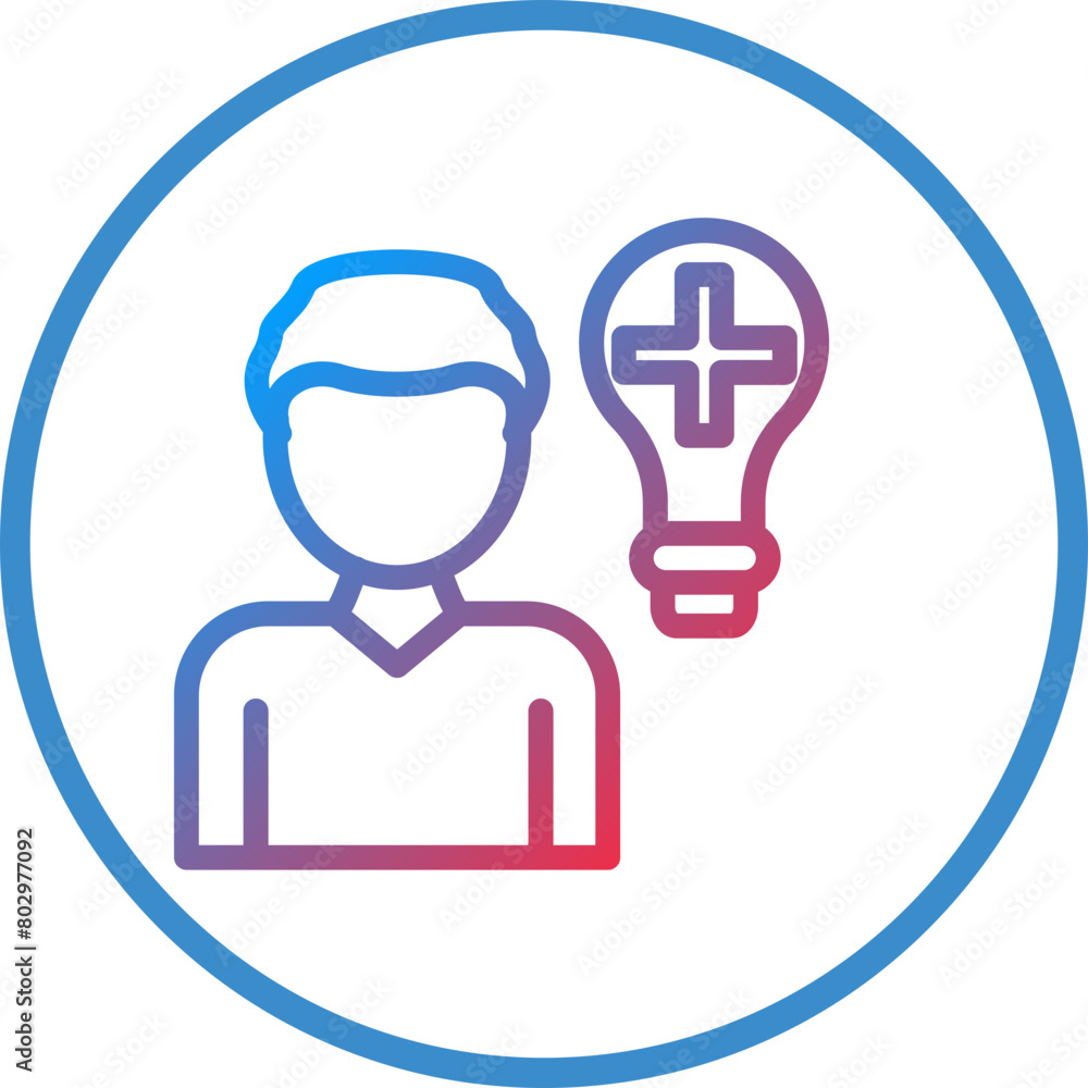 Positive Thinking Icon Style Positive Thinking Icon Style