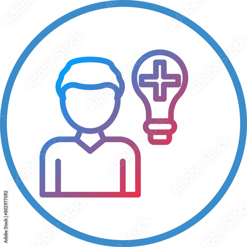 Positive Thinking Icon Style