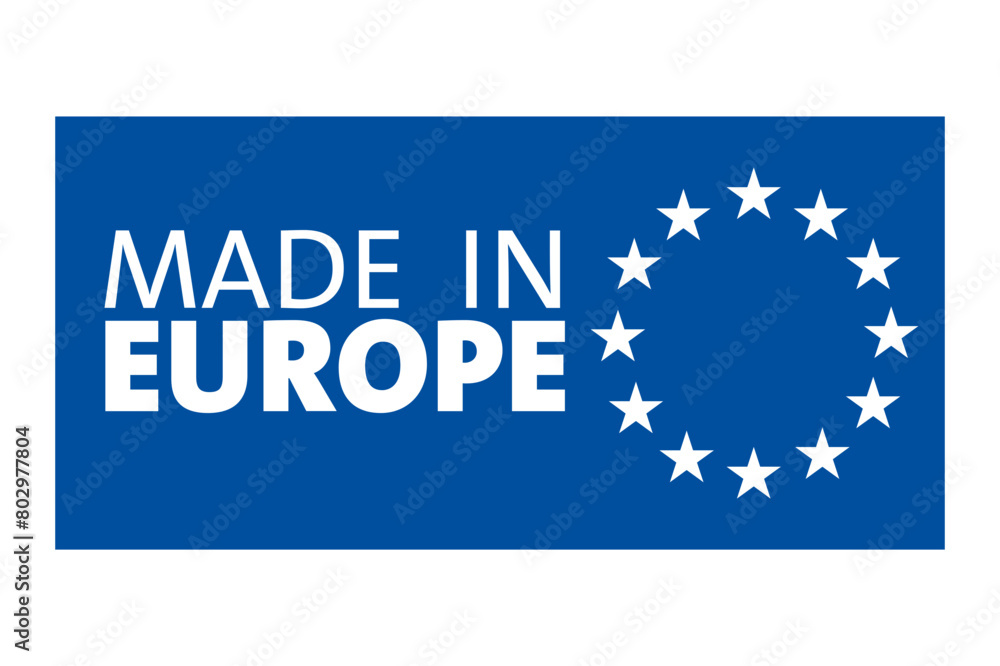 Made in the European Union icon. Made in the European Union icon.