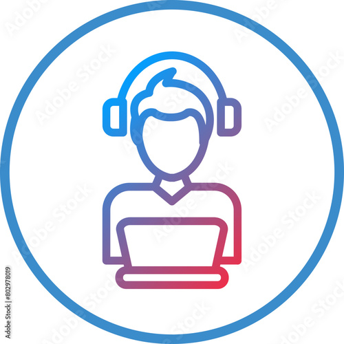 Relax Work Icon Style