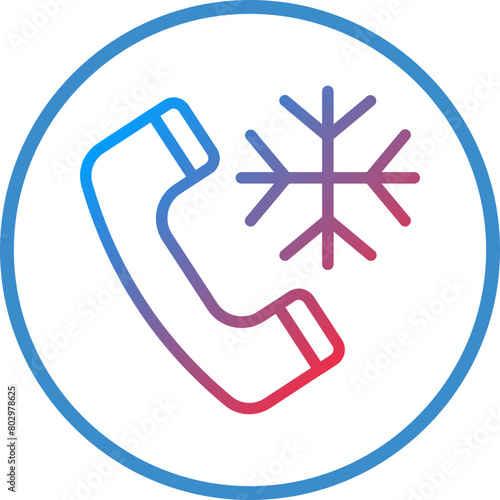 Cold Calling Icon Style