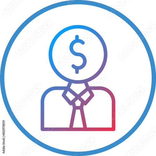 Junior Sales Rep Icon Style