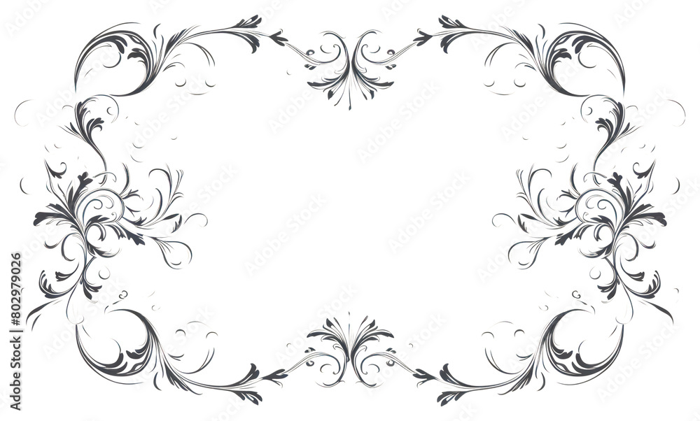 PNG Vintage pattern calligraphy backgrounds.