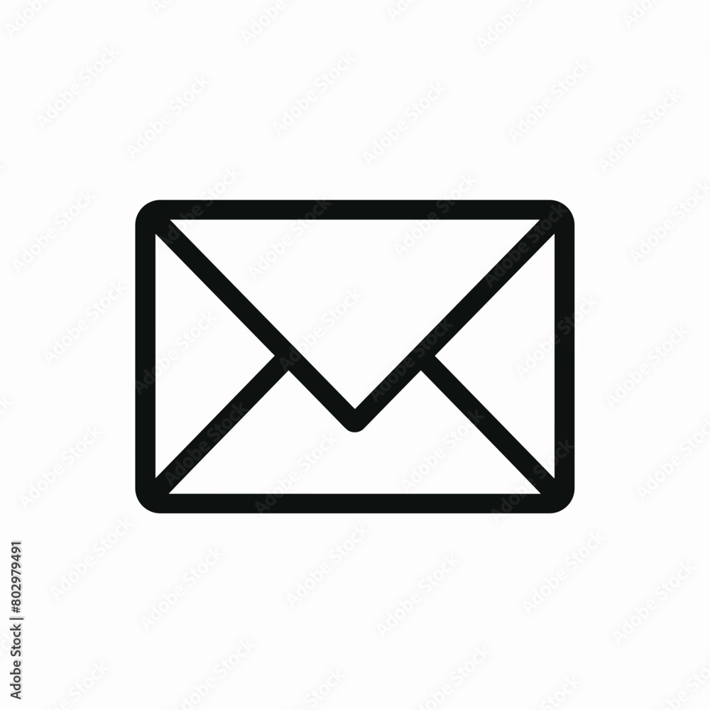 mail icon on white mail icon on white