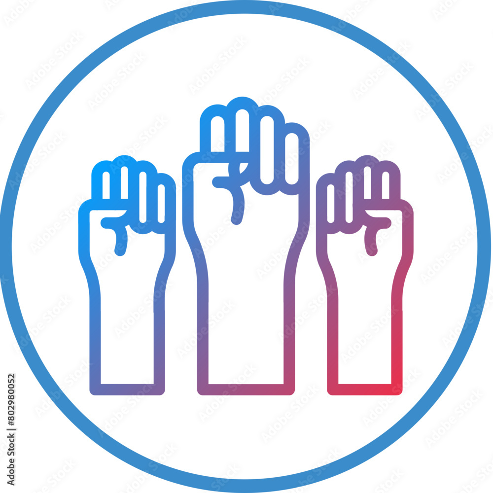 Obraz premium Democracy Icon Style