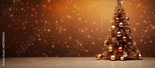 A Christmas tree adorned wi...