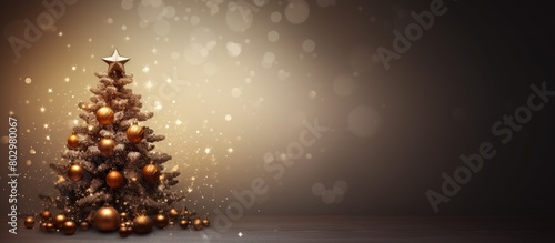 A Christmas tree adorned wi...