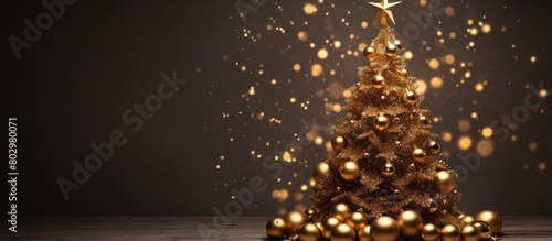 A Christmas tree adorned wi...