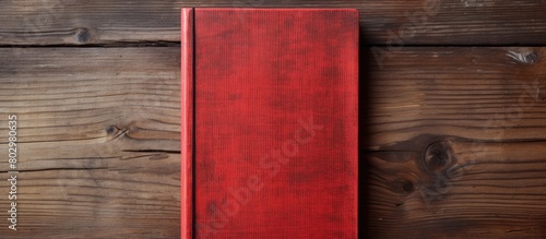A copy space image of a red...