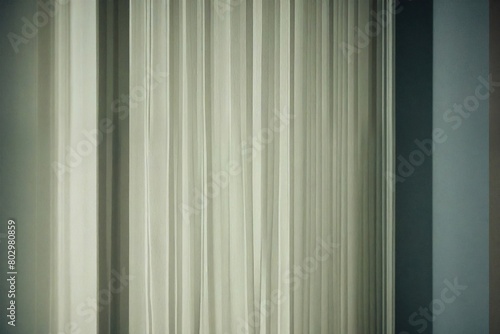 white curtains on the window