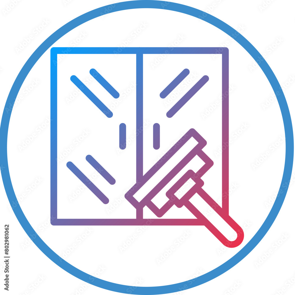 Glass Cleaning Icon Style Glass Cleaning Icon Style