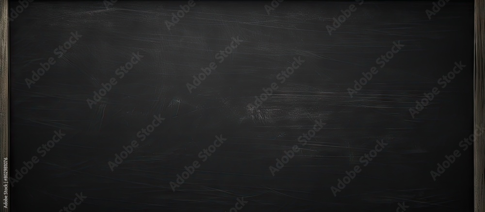 A clean black chalkboard with traces of chalk providing a textured surface for writing or drawing perfect as a copy space image A clean black chalkboard with traces of chalk providing a textured surface for writing or drawing perfect as a copy space image