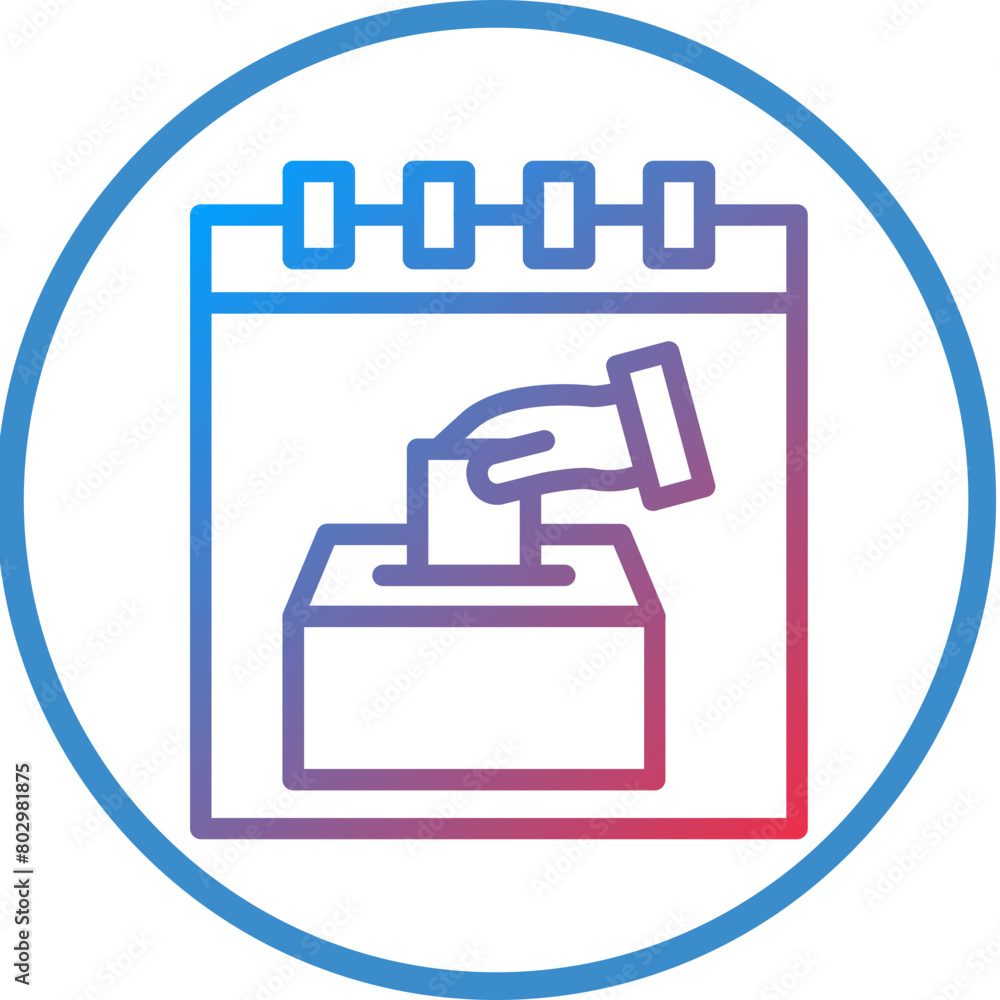 Election Day Icon Style Election Day Icon Style