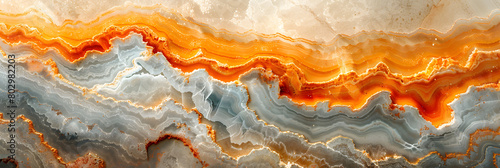 Soft Peach Marble Art Piece - Flat View and Minimalist Design