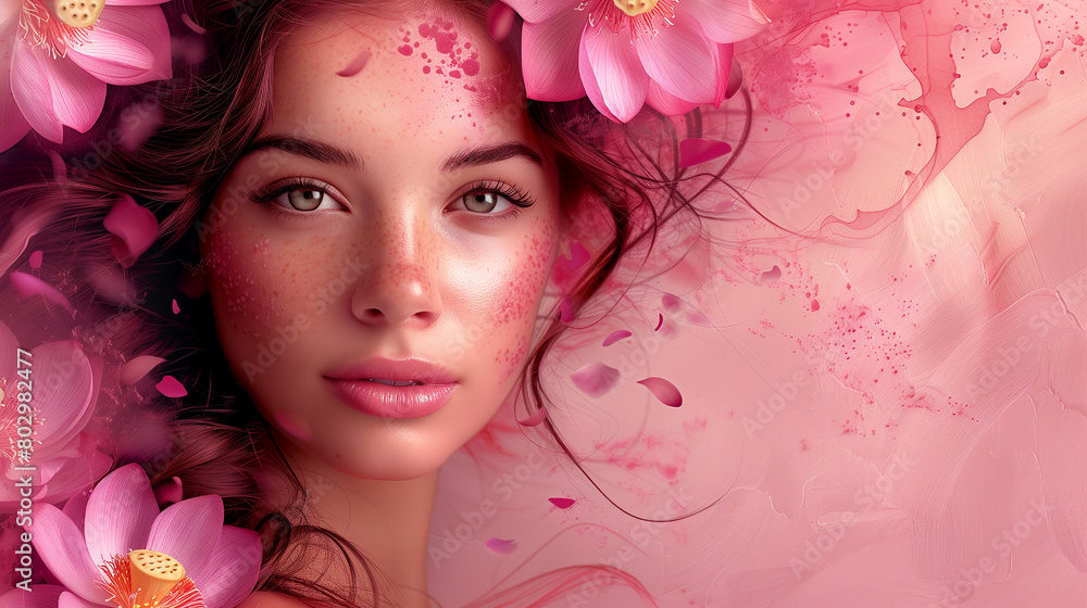collage with a girl’s face, business cards for visiting fitness clubs and life salons, advertising a healthy lifestyle collage with a girl’s face, business cards for visiting fitness clubs and life salons, advertising a healthy lifestyle
