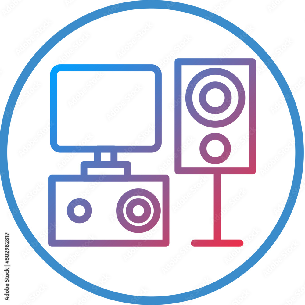 Home Theater Icon Style Home Theater Icon Style